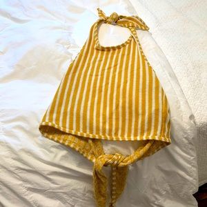 Zara tie halter crop top